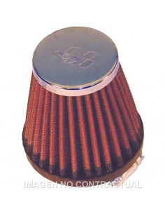 Filtro Potencia K&N cónico Cromado D interior 40 mm