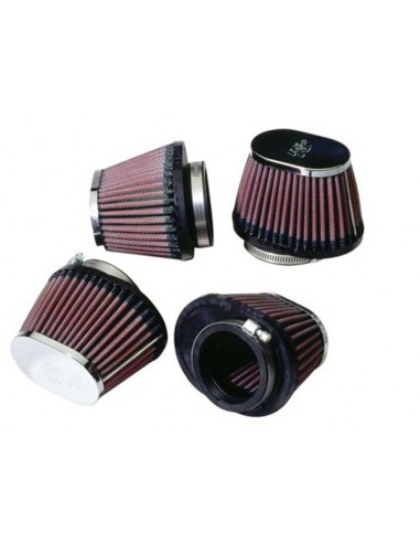 Filtro Potencia K&N D. 54mm. Tapa cromada