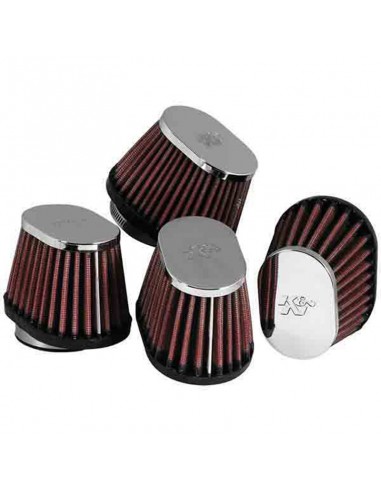 Filtro Potencia K&N Ovales Cromados D.51 mm