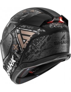 Casco Shark Skwal i3 Hellcat Mate | Negro-cromado-antracita 2