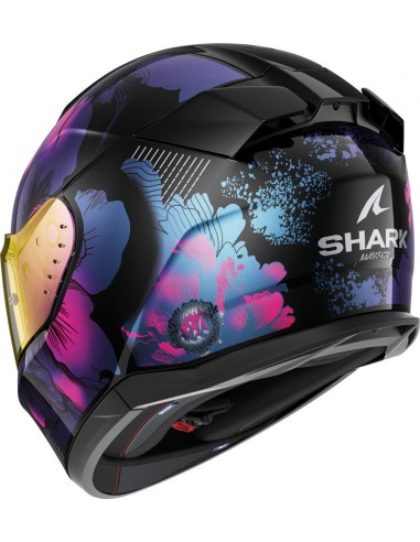 Casco Shark D-Skwal 3 Mayfer Mujer | Negro y violeta