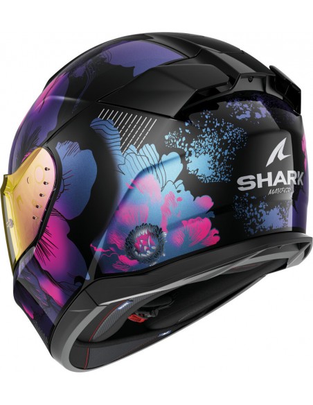 Casco Shark D-Skwal 3 Mayfer Mujer | Negro y violeta