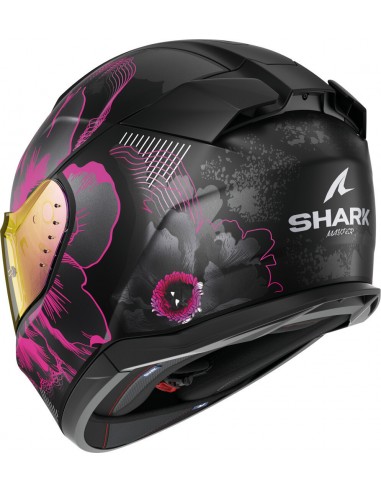 Casco Shark D-Skwal 3 Mayfer Mate Mujer | Negro-violeta-antracita