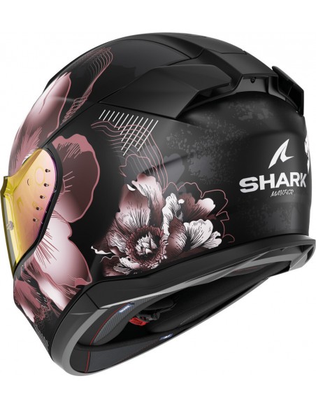 Casco Shark D-Skwal 3 Mayfer Mate Mujer | Negro-violeta-oro