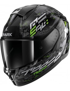 Casco Shark Ridill 2 Molokai | Negro-plata-verde