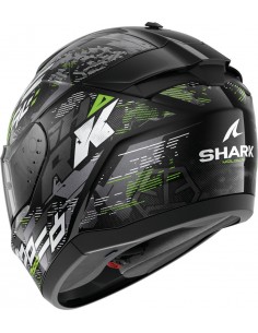 Casco Shark Ridill 2 Molokai | Negro-plata-verde 2