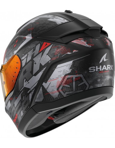 Casco Shark Ridill 2 Molokai Mate | Negro-antracita-rojo