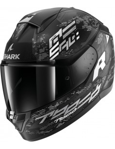 Casco Shark Ridill 2 Molokai Mate | Negro-blanco-plata