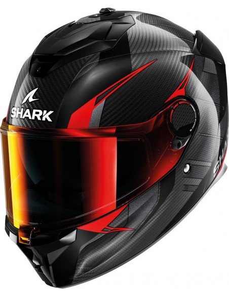 Casco Shark Spartan GT Pro Kultram Carbon | Carbono-negro-rojo