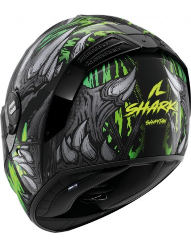 Casco Shark Spartan RS Shaytan | Negro-verde-antracita