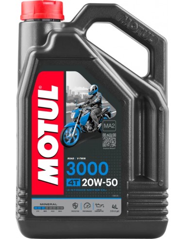 Aceite Motor Motul 3000 20W50 4T 4L