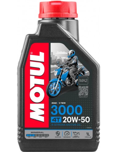 Aceite Motor Motul Moto 3000 20W50 4T 1L