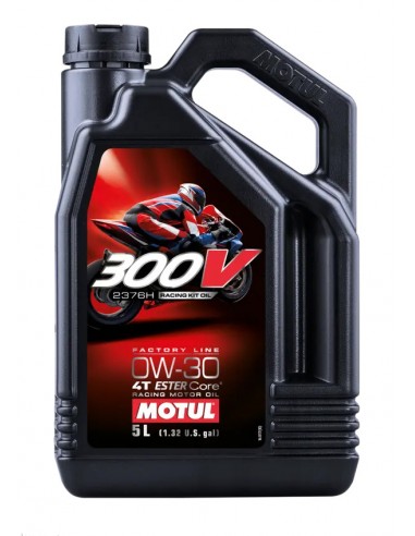 Aceite Motor Motul 300V Factory Line Racing Kit Oil 2376H 0W30 4T 5L