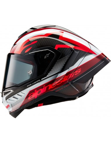 Casco Alpinestars Supertech R10 Team | Carbono-rojo-blanco