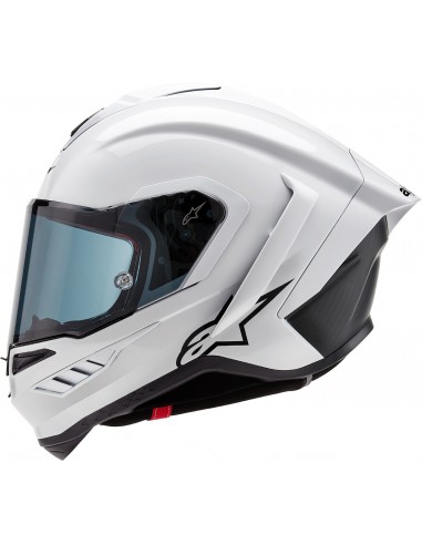 Casco Alpinestars Supertech R10 Sólido | Blanco y negro mate