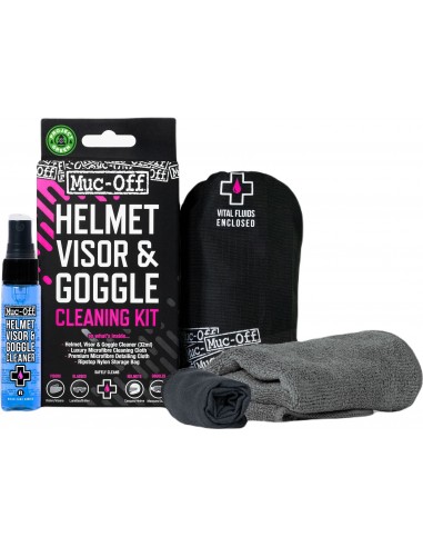 Kit Limpieza para Casco/Gafas/Pantalla Muc-Off