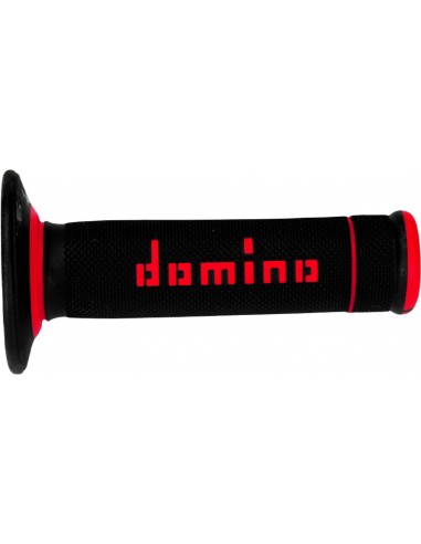Puños Domino Off Road A020 Cerrado Negro y rojo