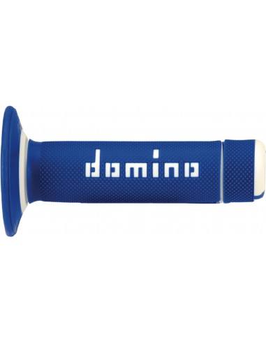 Puños Domino Off Road A020 Cerrado Azul y blanco