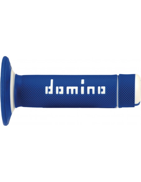 Puños Domino Off Road A020 Cerrado Azul y blanco