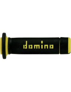 Puños Domino ATV A180 Cerrado Negro y amarillo