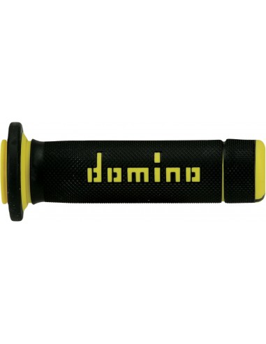 Puños Domino ATV A180 Cerrado Negro y amarillo