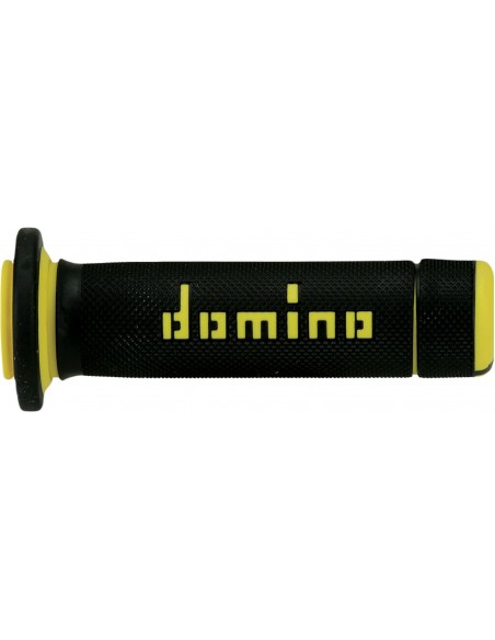 Puños Domino ATV A180 Cerrado Negro y amarillo