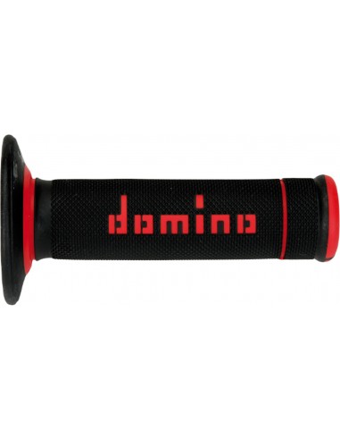 Puños Domino Off Road X-Treme A190 Cerrado Negro y rojo