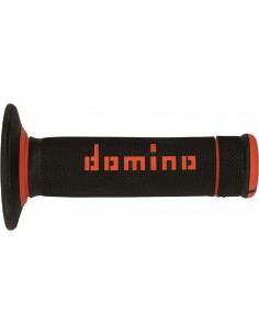 Puños Domino Off Road X-Treme A190 Cerrado Negro y naranja