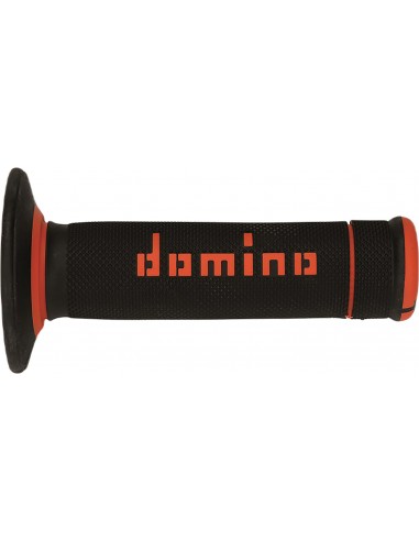 Puños Domino Off Road X-Treme A190 Cerrado Negro y naranja