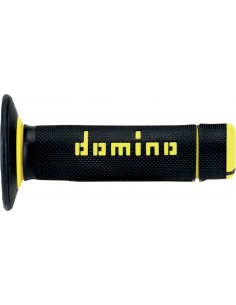 Puños Domino Off Road X-Treme A190 Cerrado Negro y amarillo