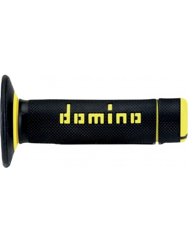 Puños Domino Off Road X-Treme A190 Cerrado Negro y amarillo
