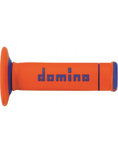 Puños Domino Off Road X-Treme A190 Cerrado Naranja y azul