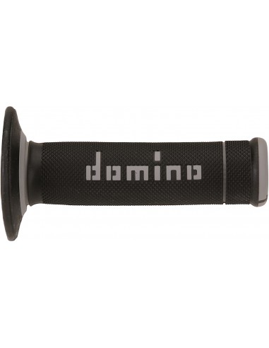 Puños Domino Off Road X-Treme A190 Cerrado Negro y gris