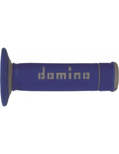 Puños Domino Off Road X-Treme A190 Cerrado Azul y gris
