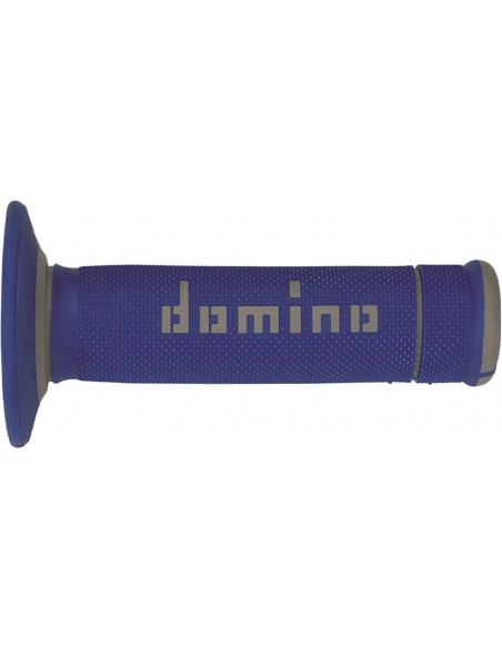 Puños Domino Off Road X-Treme A190 Cerrado Azul y gris