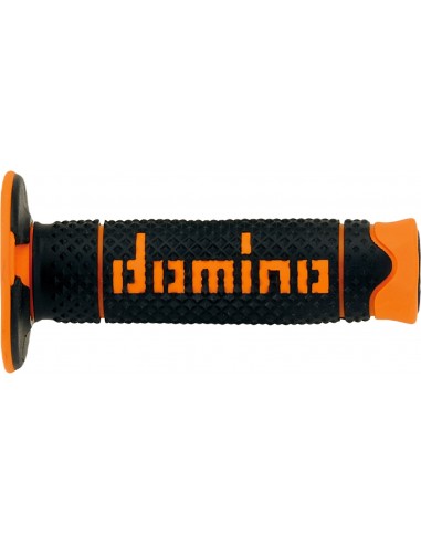 Puños Domino DSH Off Road A260 Cerrado Negro y naranja
