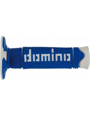 Puños Domino DSH Off Road A260 Cerrado Azul y blanco