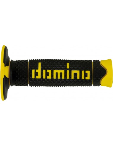 Puños Domino DSH Off Road A260 Cerrado Negro y amarillo
