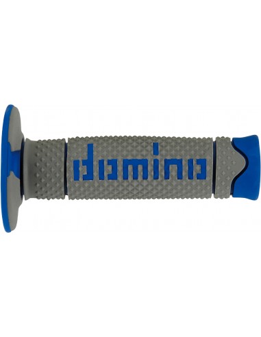 Puños Domino DSH Off Road A260 Cerrado Gris y azul