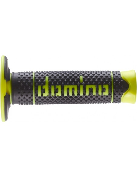 Puños Domino DSH Off Road A260 Cerrado Negro y amarillo fluor