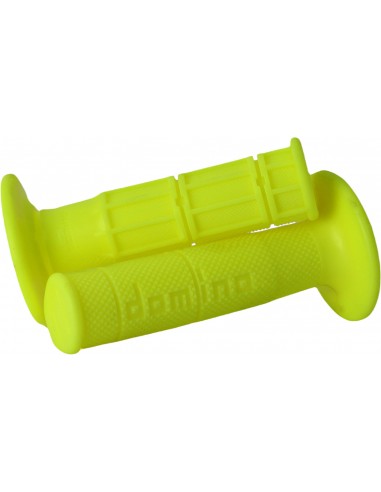 Puños Domino Off Road Cross Cerrado Amarillo fluor