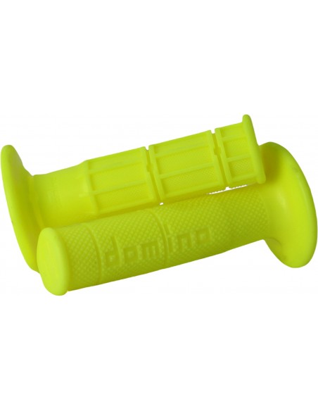 Puños Domino Off Road Cross Cerrado Amarillo fluor