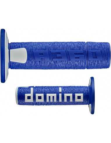 Puños Domino Off Road RPS A360 Cerrado Azul y blanco