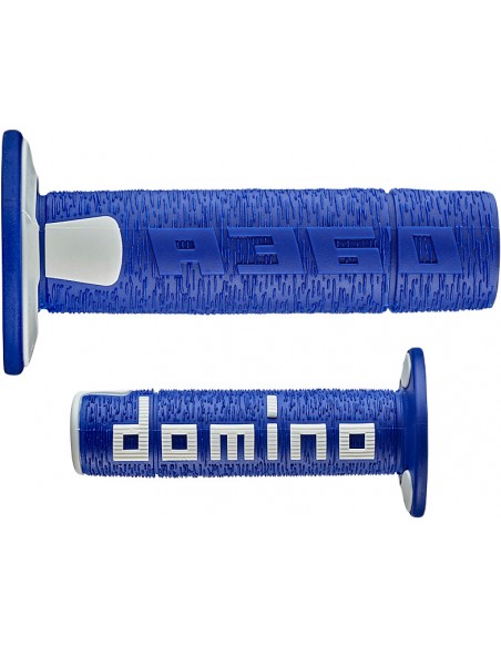 Puños Domino Off Road RPS A360 Cerrado Azul y blanco