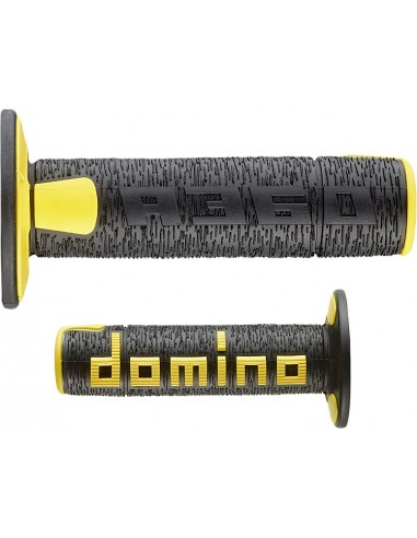 Puños Domino Off Road RPS A360 Cerrado Negro y amarillo