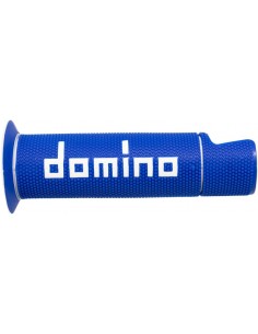 Puños Domino On Road A450 Racing Abierto Azul y blanco