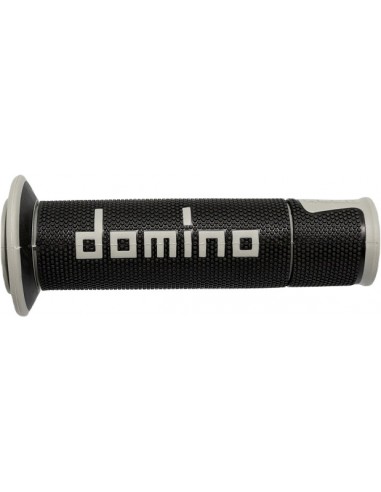 Puños Domino On Road A450 Racing Abierto Negro y gris
