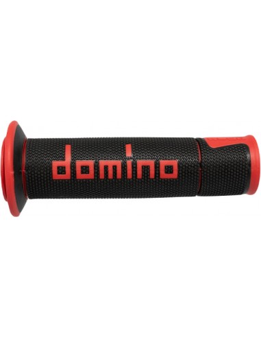 Puños Domino On Road A450 Racing Abierto Negro y rojo