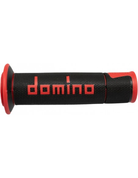 Puños Domino On Road A450 Racing Abierto Negro y rojo