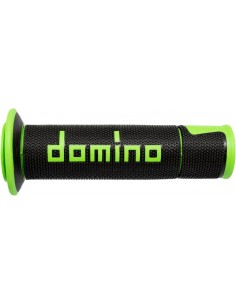 Puños Domino On Road A450 Racing Abierto Negro y verde